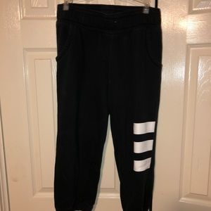 Black Adidas sweatpants